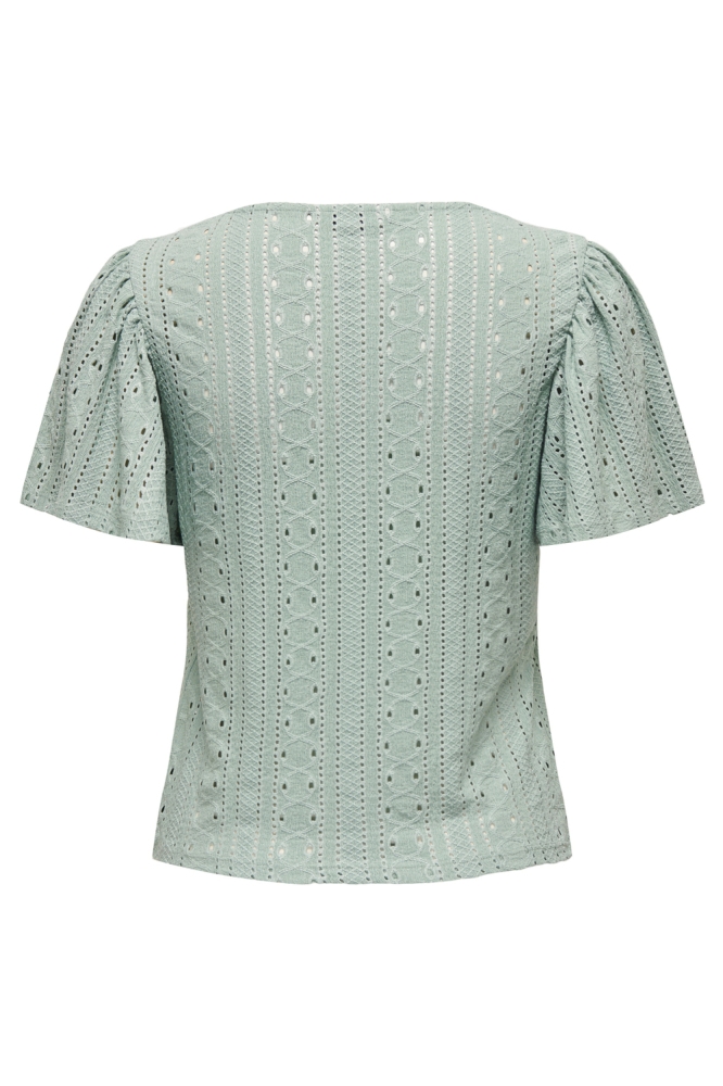 ONLRIVERSIDE S/S FLAIRED TOP JRS 15312474 JADEITE